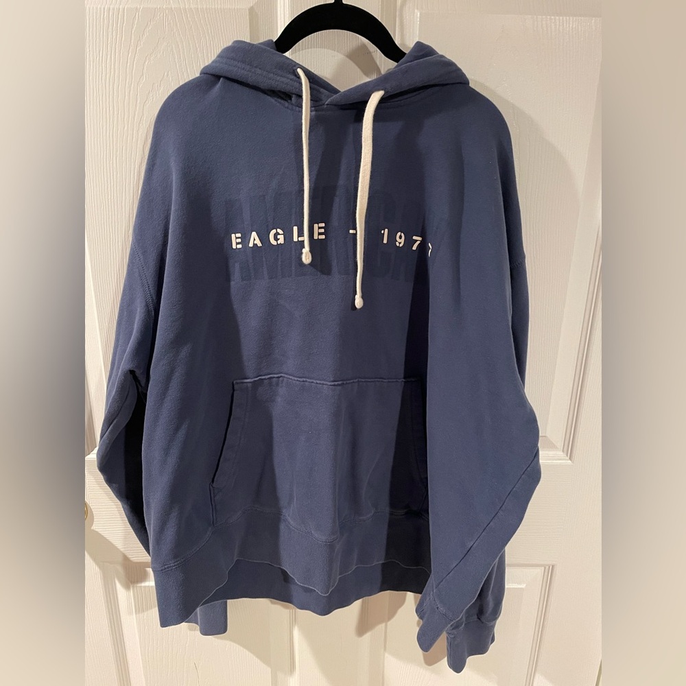 American Eagle Suoer Soft Logo hoodie, size large EUC